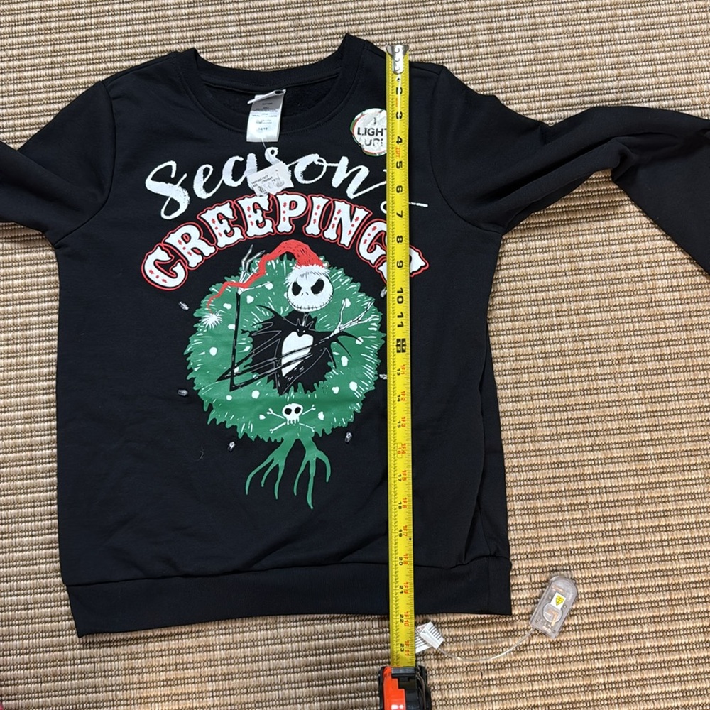 Disney Black Nightmare Before Christmas Sweatshirt - Picture 8 of 14